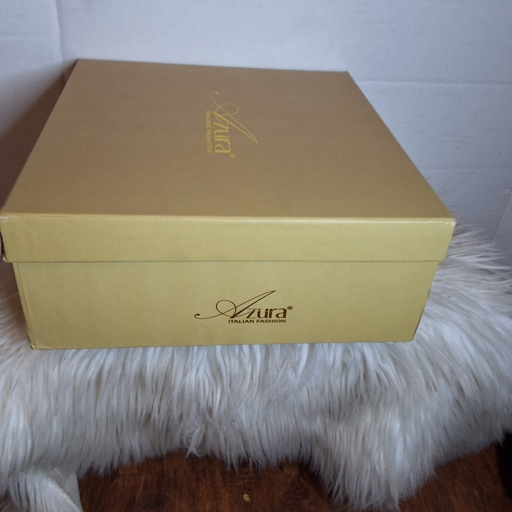 Azura Blackenbury Taupe Bling Knee High Boots  38 7.5-8. NWB - Picture 4 of 16
